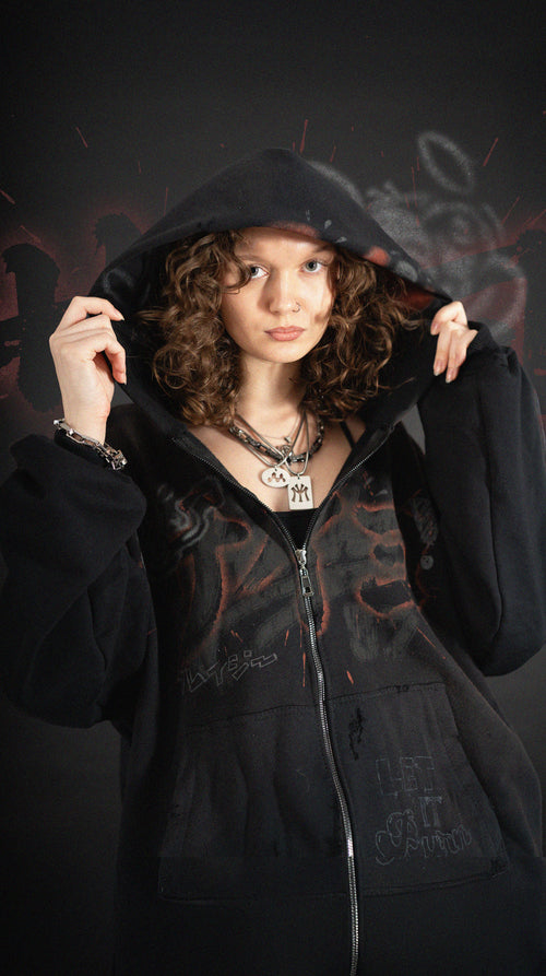 AIRBRUSH ZIP HOODIE
