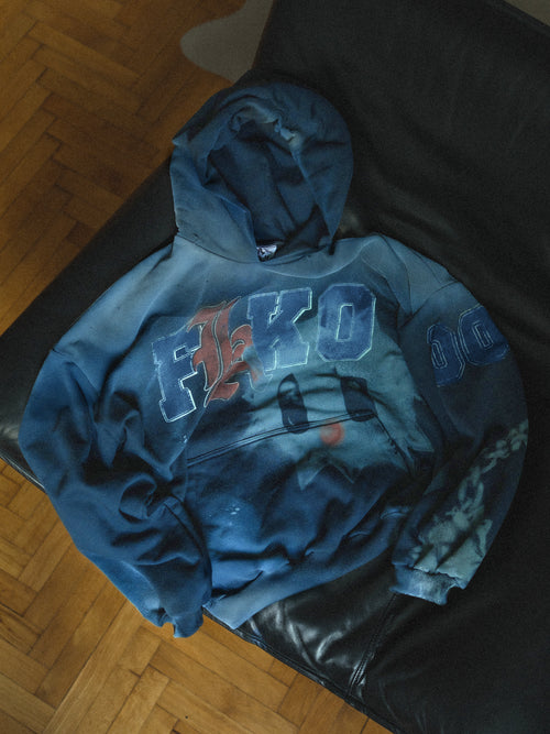 SPIKE NAVY HOODIE