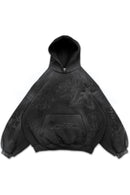 SCRIBBLE BLACK HOODIE