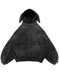 SCRIBBLE ZIP HOODIE